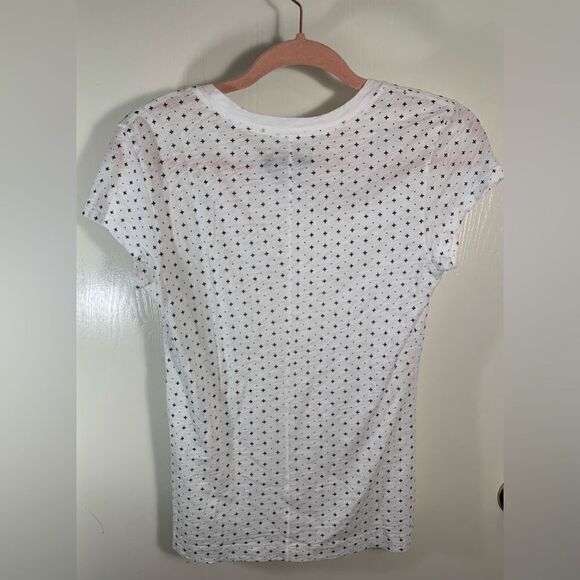Rag & Bone EUC white/black patterned short sleeve t shirt Size Small - Picture 5 of 5